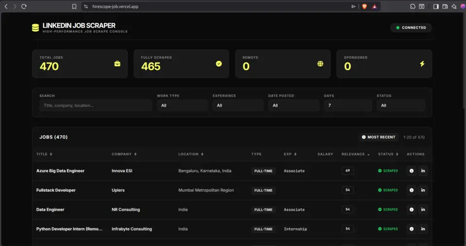 HireScope screenshot 1